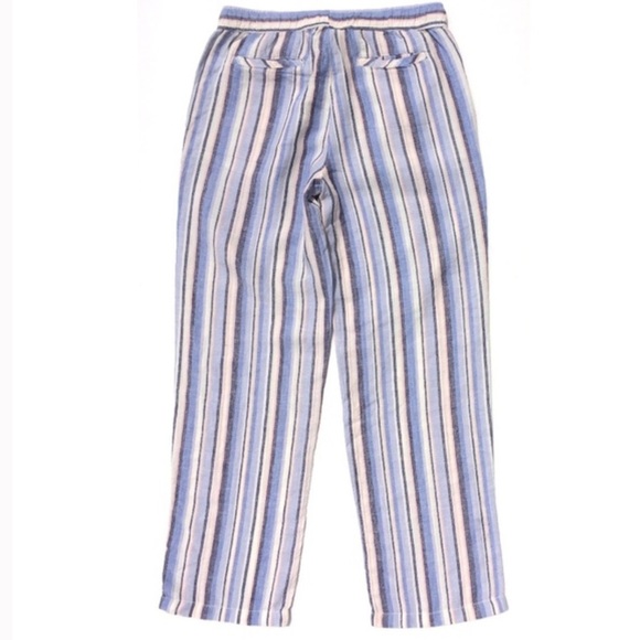 Artisan NY 100% linen pants size medium in excellent condition pink blue white - Picture 5 of 7